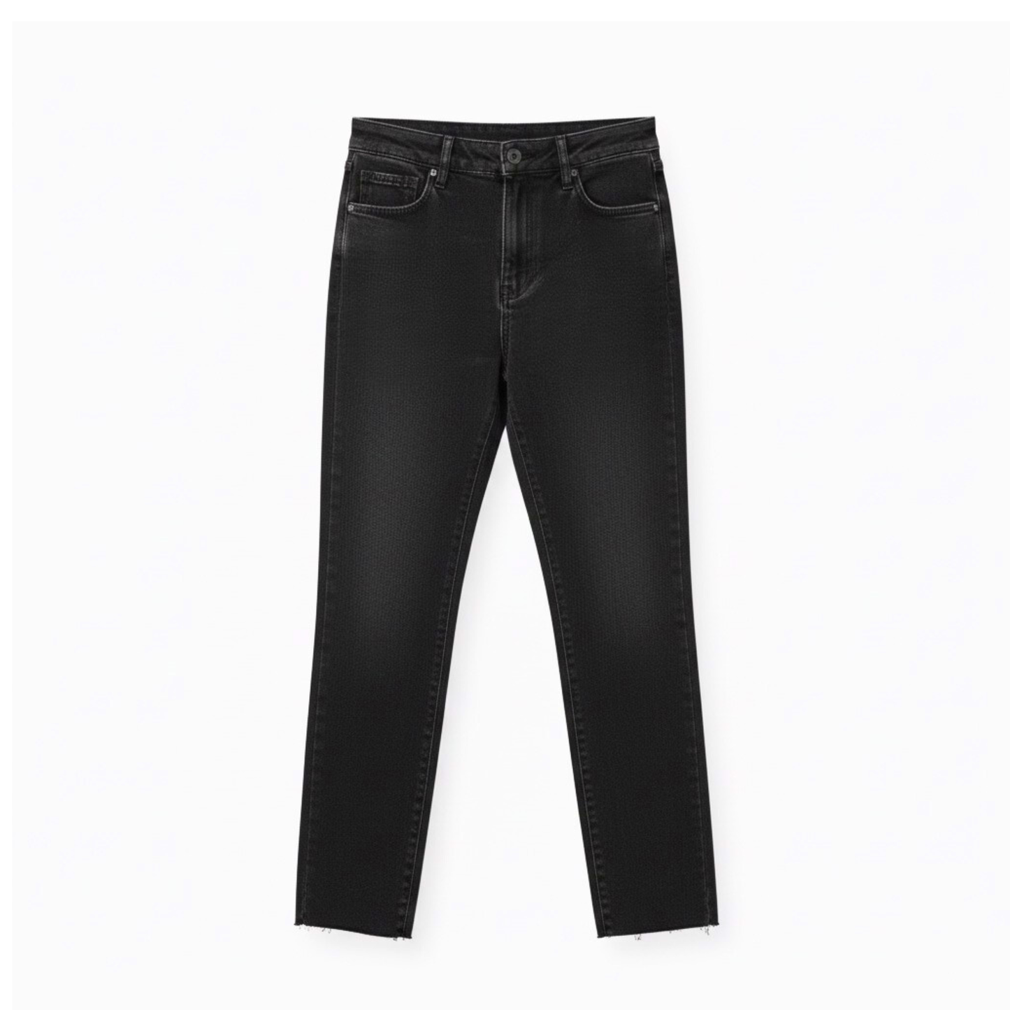 Schwarze High-Waist Mom Jeans