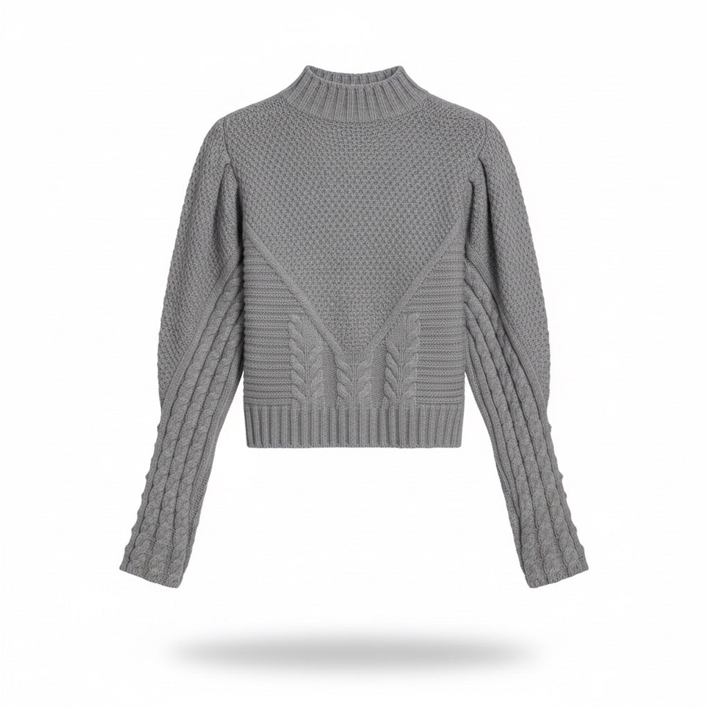 Cropped Strickjacke