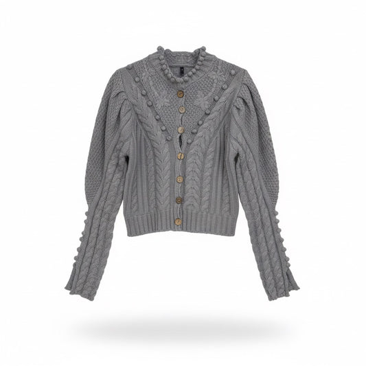 Cropped Strickjacke